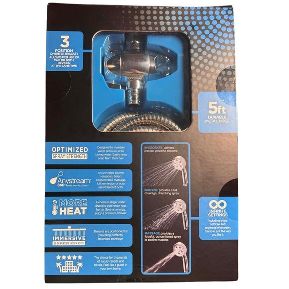 Speakman Neo 2.5 GPM Multi Function Combination Shower Head 2Way Polished Chrome - Picture 5 of 7